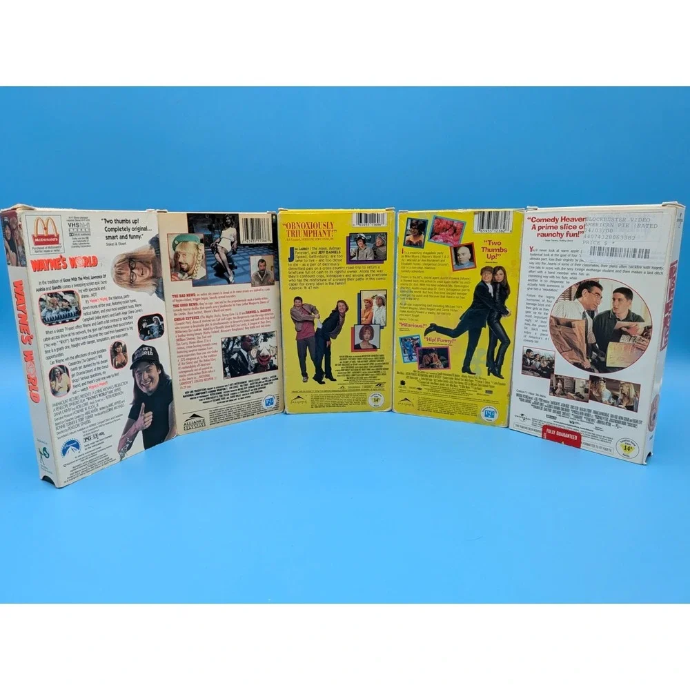 90's Comedy VHS Lot (5 Tapes) - Dumb & Dumber, Wayne's World, Austin Powers ++ - Picture 3 of 7